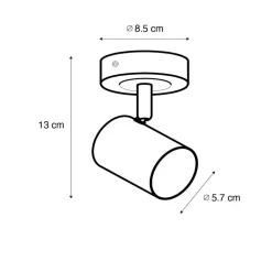 Qazqa opbouwspots jeana crème gu10
