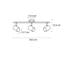 Qazqa opbouwspots jeana crème gu10