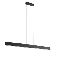 Qazqa professional hanglampen keane zwart geïntegreerde led