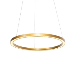 Qazqa professional hanglampen girello goudkleurig geïntegreerde led