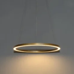 Qazqa professional hanglampen girello goudkleurig geïntegreerde led