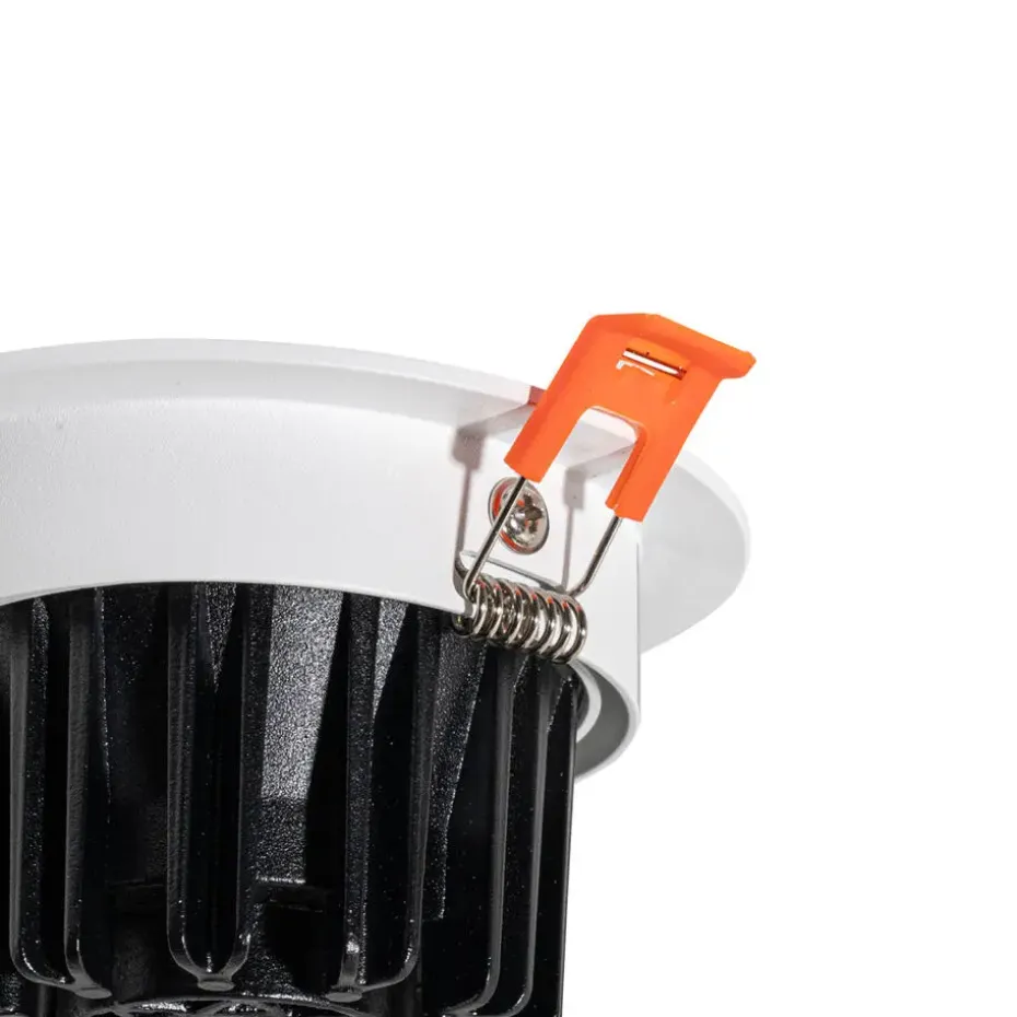 Qazqa professional inbouwspots gaius wit geïntegreerde led