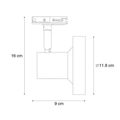 Qazqa professional opbouwspots iconic jeany zwart gu10