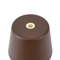 Qazqa professional tafellampen bass bronskleurig geïntegreerde led