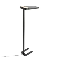 Qazqa professional vloerlampen guzo zwart geïntegreerde led