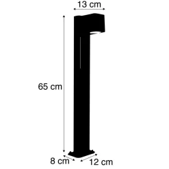 Qazqa staande buitenlampen baleno bronskleurig gu10