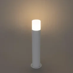 Qazqa staande buitenlampen odense wit e27
