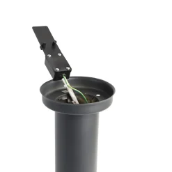 Qazqa staande buitenlampen rox grijs e27