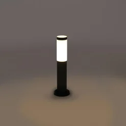 Qazqa staande buitenlampen rox grijs e27