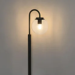 Qazqa staande buitenlampen sfera zwart e27