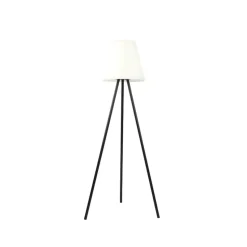 Qazqa staande buitenlampen virginia zwart geïntegreerde led