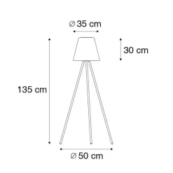 Qazqa staande buitenlampen virginia zwart geïntegreerde led