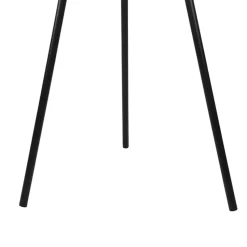 Qazqa staande buitenlampen virginia zwart geïntegreerde led