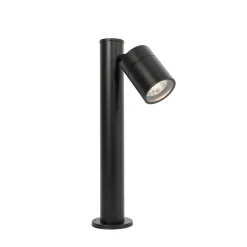 Qazqa staande buitenlampen solo zwart gu10