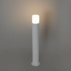 Qazqa staande buitenlampen odense wit e27