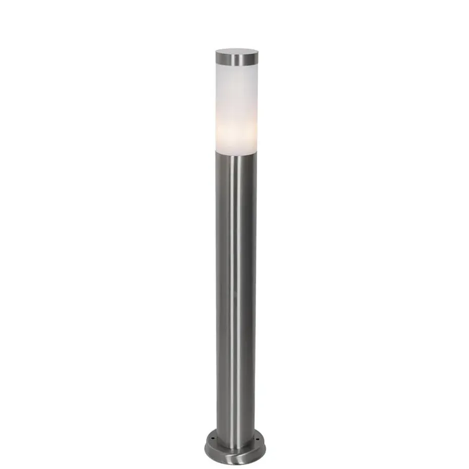 Qazqa staande buitenlampen rox zilverkleurig e27