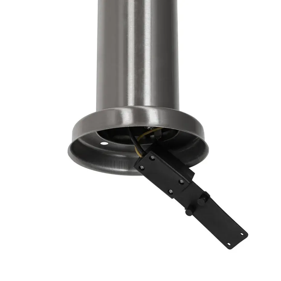 Qazqa staande buitenlampen rox zilverkleurig e27