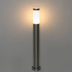Qazqa staande buitenlampen rox zilverkleurig e27