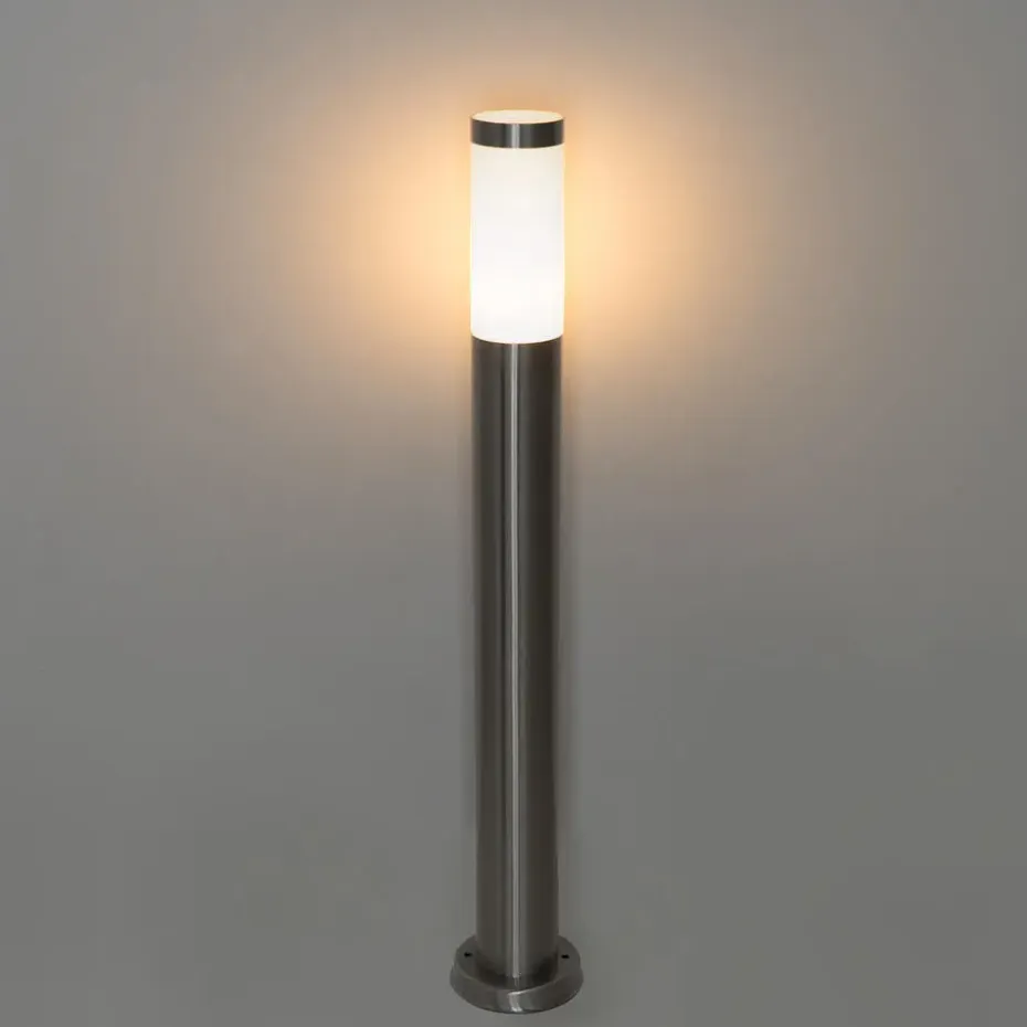 Qazqa staande buitenlampen rox zilverkleurig e27
