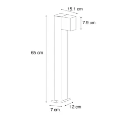 Qazqa staande buitenlampen baleno bronskleurig gu10