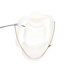 Qazqa staande buitenlampen storm wit e27