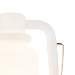 Qazqa staande buitenlampen storm wit e27