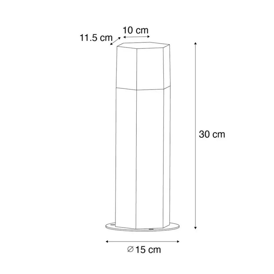 Qazqa staande buitenlampen denmark zwart e27