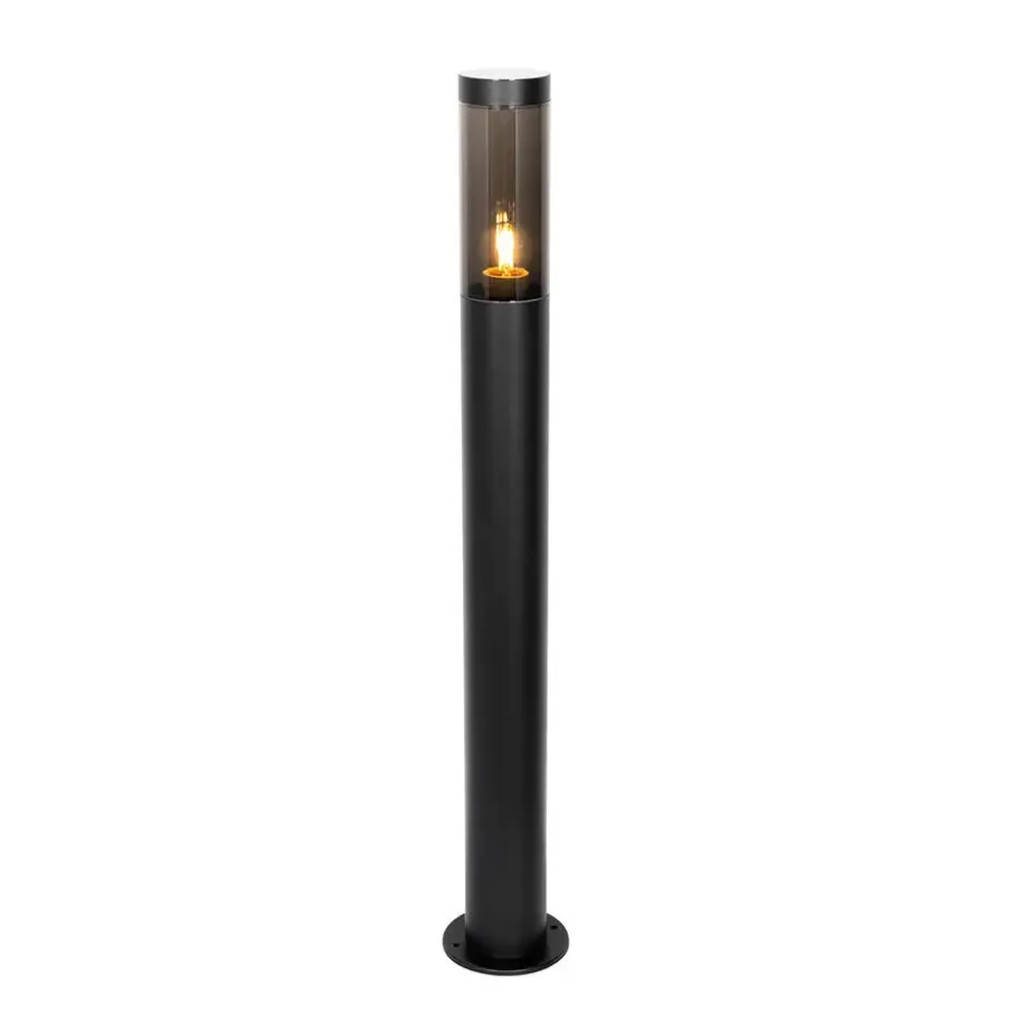 Qazqa staande buitenlampen rox zwart e27