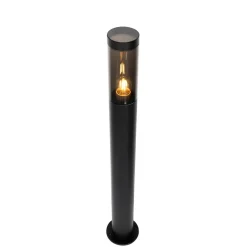Qazqa staande buitenlampen rox zwart e27
