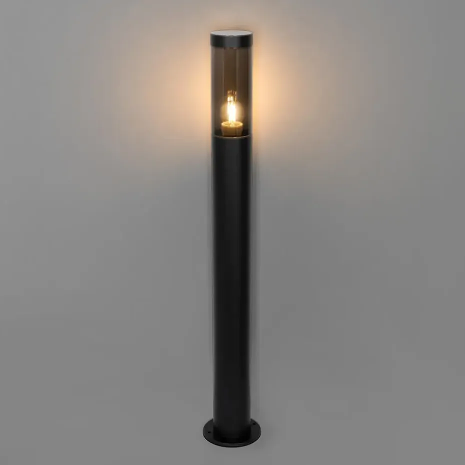 Qazqa staande buitenlampen rox zwart e27
