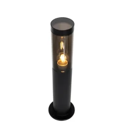 Qazqa staande buitenlampen rox zwart e27