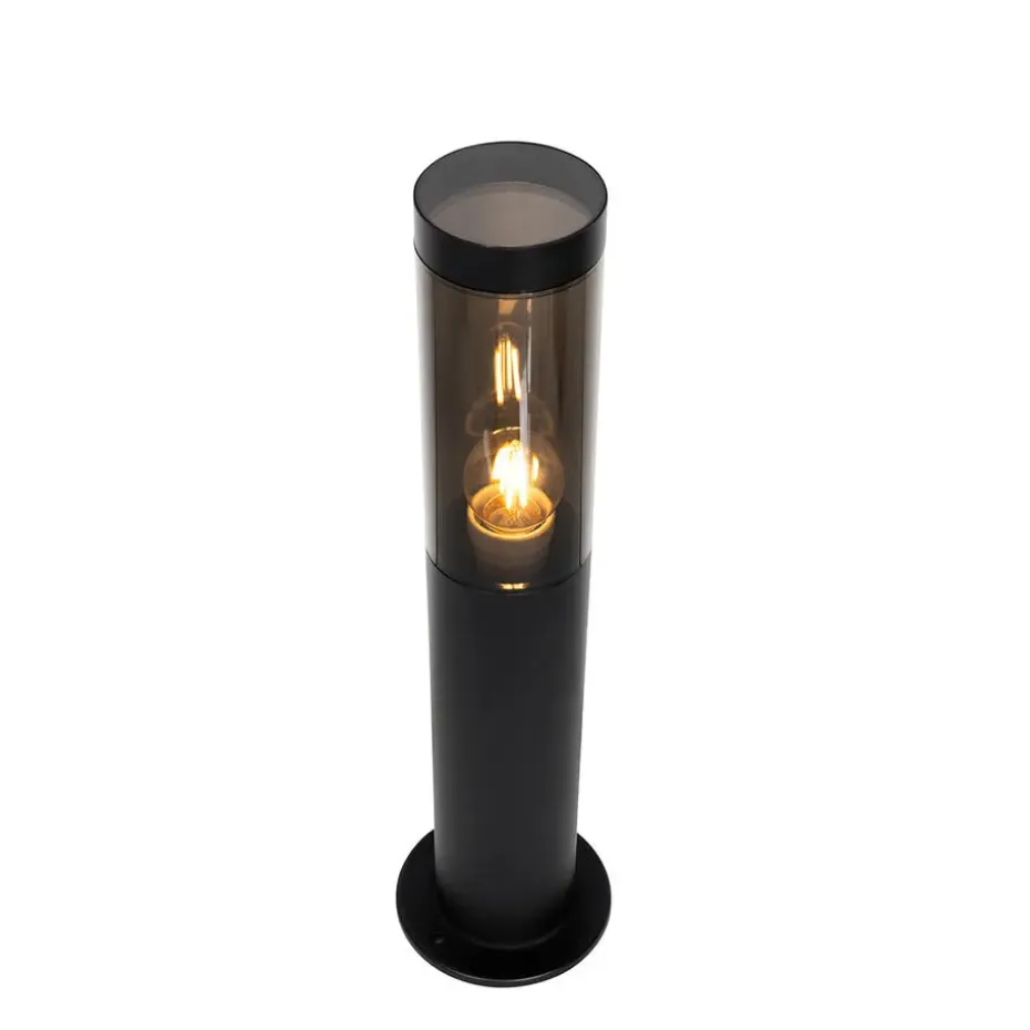 Qazqa staande buitenlampen rox zwart e27