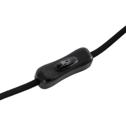 Qazqa tafellampen dome zwart e27