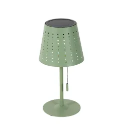 Qazqa tafellampen ferre groen geïntegreerde led