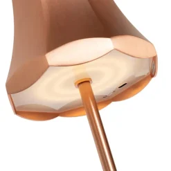 Qazqa tafellampen granny retro bruin geïntegreerde led