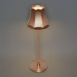 Qazqa tafellampen granny retro bruin geïntegreerde led