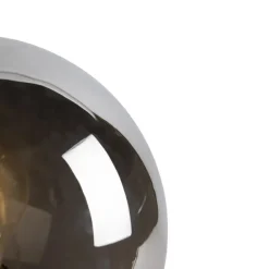 Qazqa tafellampen pallon zilverkleurig e27