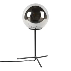 Qazqa tafellampen pallon zilverkleurig e27