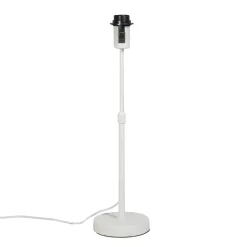 Qazqa tafellampen parte wit e27