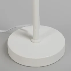 Qazqa tafellampen parte wit e27