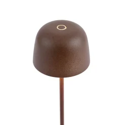 Qazqa tafellampen raika bruin geïntegreerde led