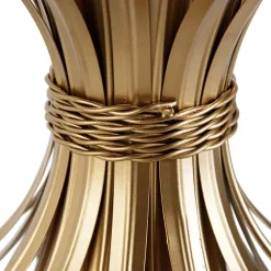 Qazqa tafellampen wesley goudkleurig e27