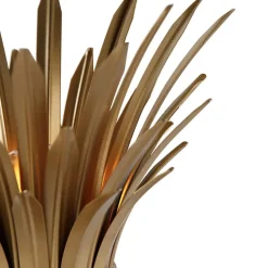 Qazqa tafellampen wesley goudkleurig e27