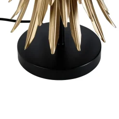 Qazqa tafellampen wesley goudkleurig e27