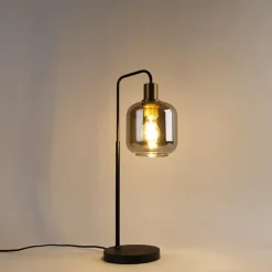 Qazqa tafellampen zuzanna goudkleurig e27
