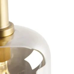 Qazqa tafellampen zuzanna goudkleurig e27