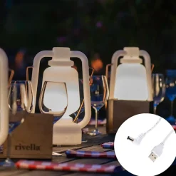 Qazqa tuinlantaarns storm wit geïntegreerde led