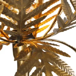 Qazqa vloerlampen botanica goudkleurig e27