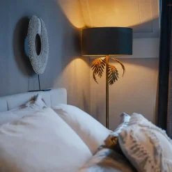 Qazqa vloerlampen botanica taupe e27