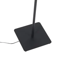 Qazqa vloerlampen botot zwart geïntegreerde led